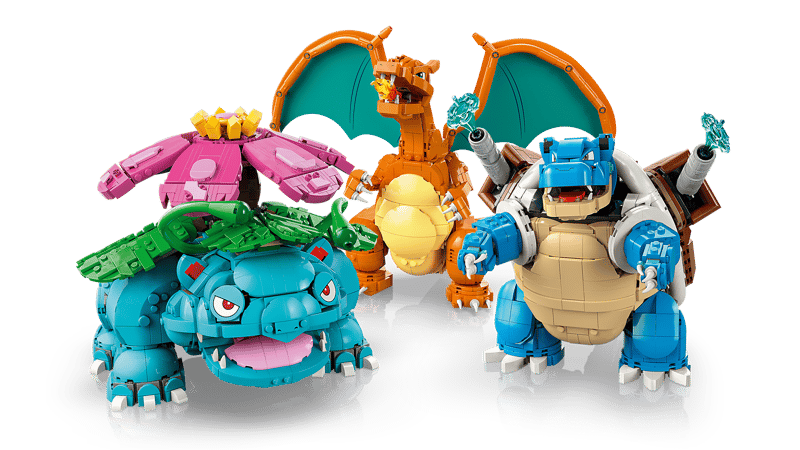 Venusaur, Charizard & Blastoise