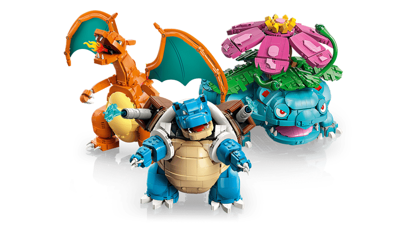 Venusaur, Charizard & Blastoise