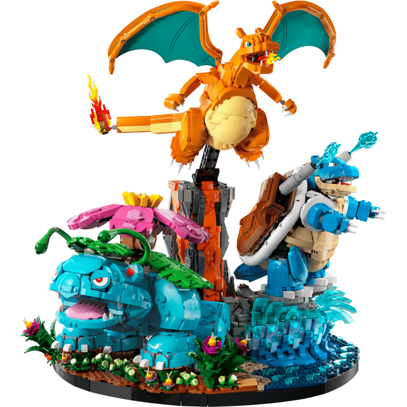 Venusaur, Charizard & Blastoise